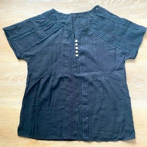 Black top - tags on. Size Medium